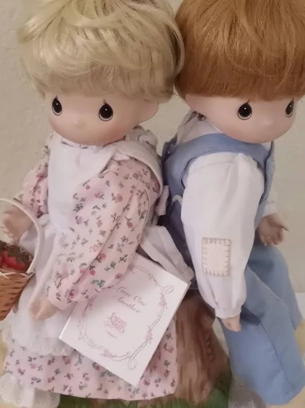 Precious Moments Love One Another Boy And Girl Dolls
